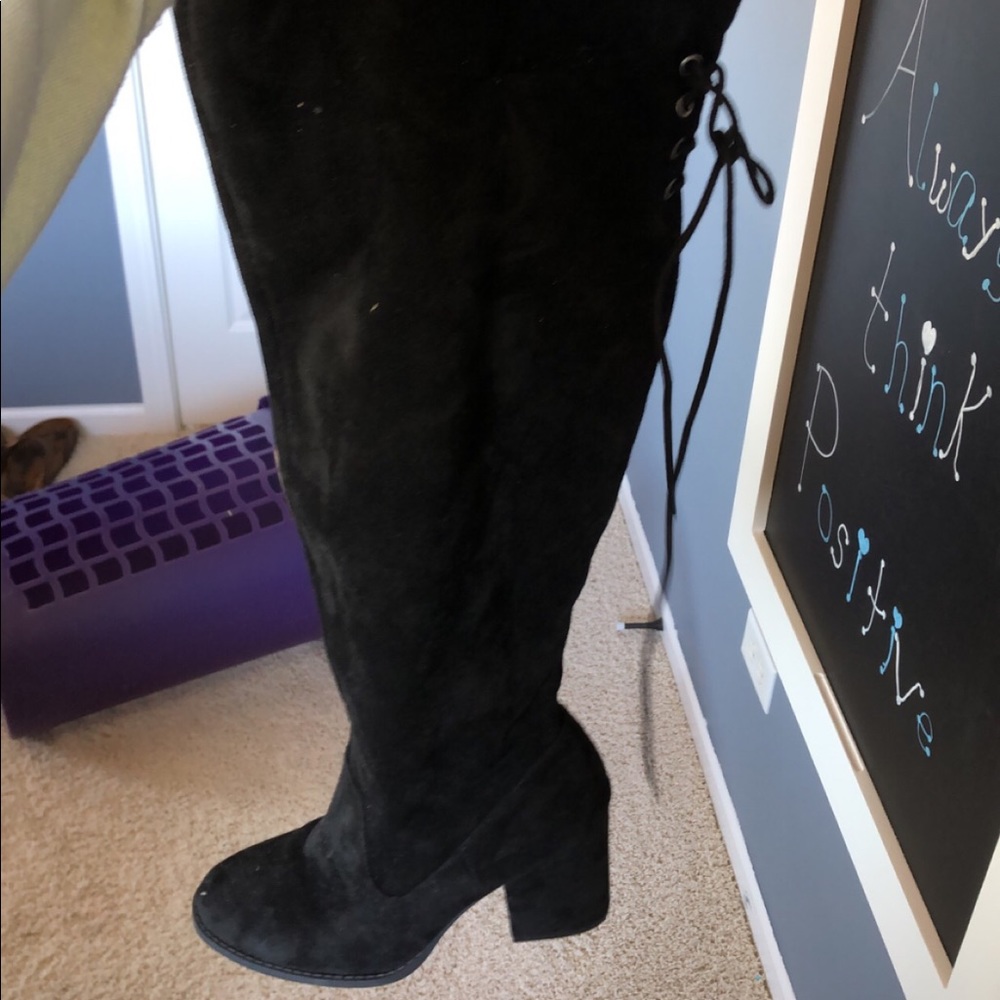 Black thigh highs